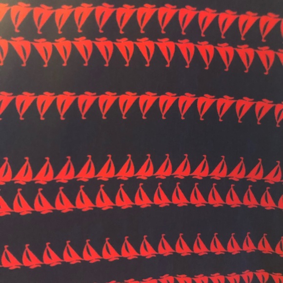 Navy blue and red dress - Picture 2 of 6